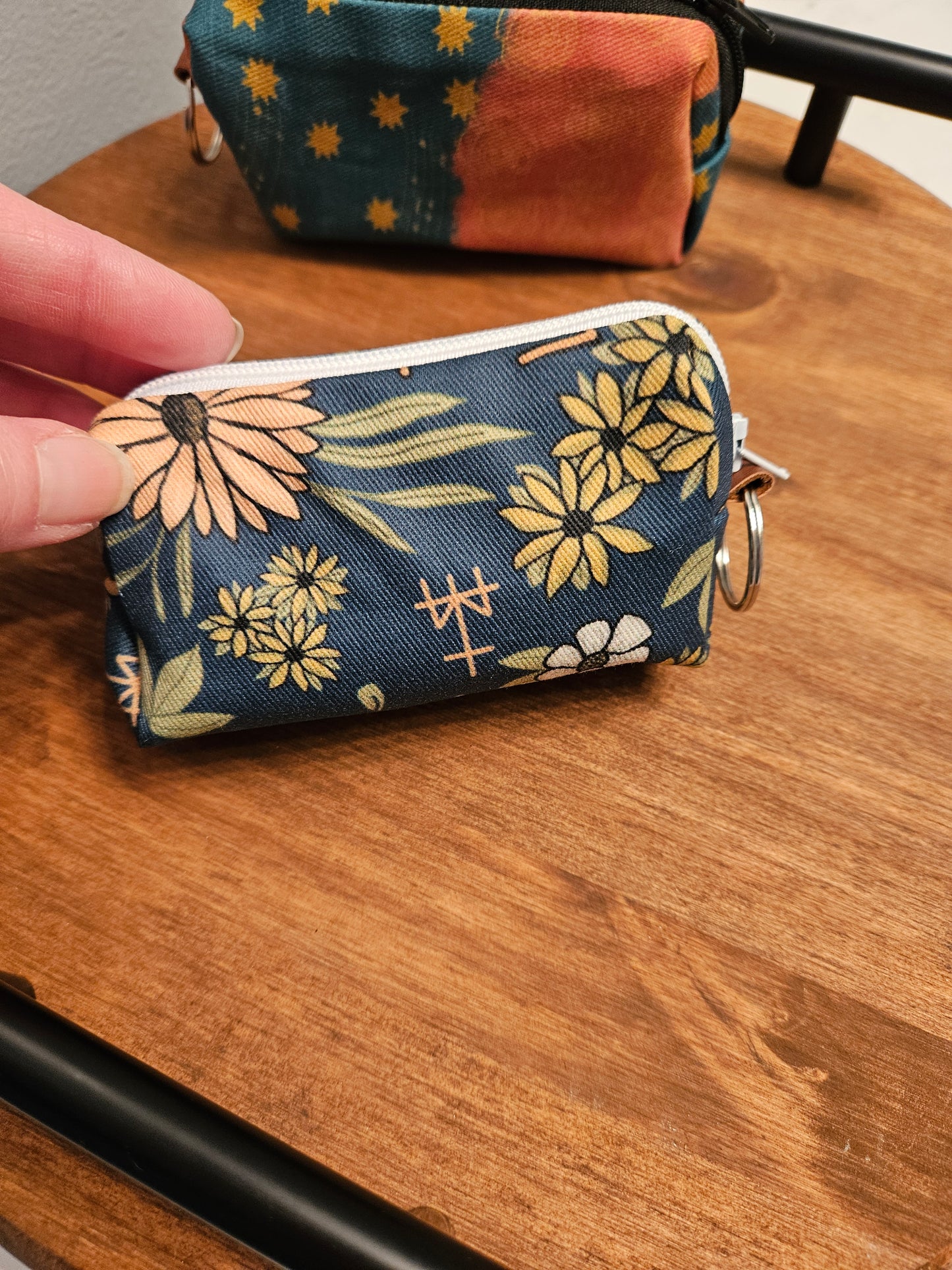 Bestseller Boxy Pouches in Christian Catholic fabrics for rosaries and necessities