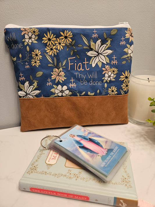 Fiat Thy Will Be Done purse organizer veil pouch carry-all