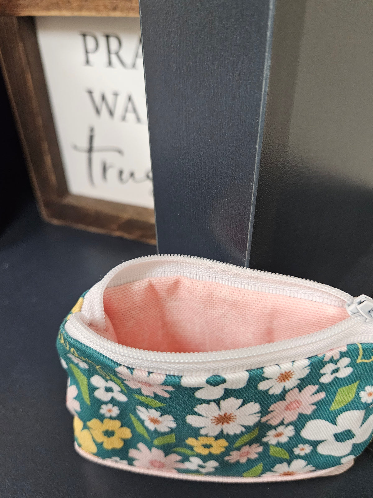 Little Way St. Therese of Lisieux Little Flower rosary pouch card case Catholic handmade