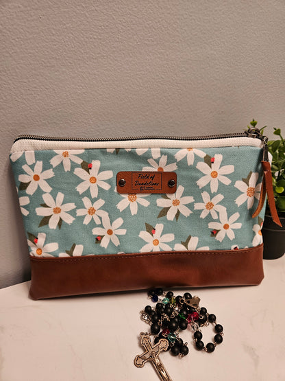 Clutch of Our Lady's ladybugs (beetles) in a daisy fabric Medieval legend