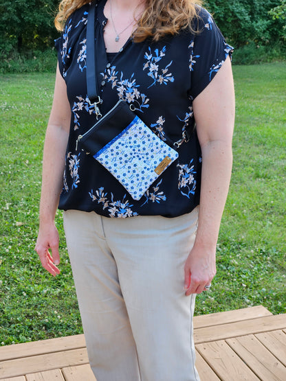 Prayer to the Holy Spirit by St. Augustine convertible crossbody and sling phone purse Catholic handmade gift