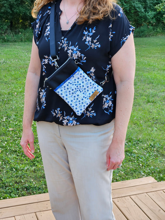 Prayer to the Holy Spirit by St. Augustine convertible crossbody and sling phone purse Catholic handmade gift