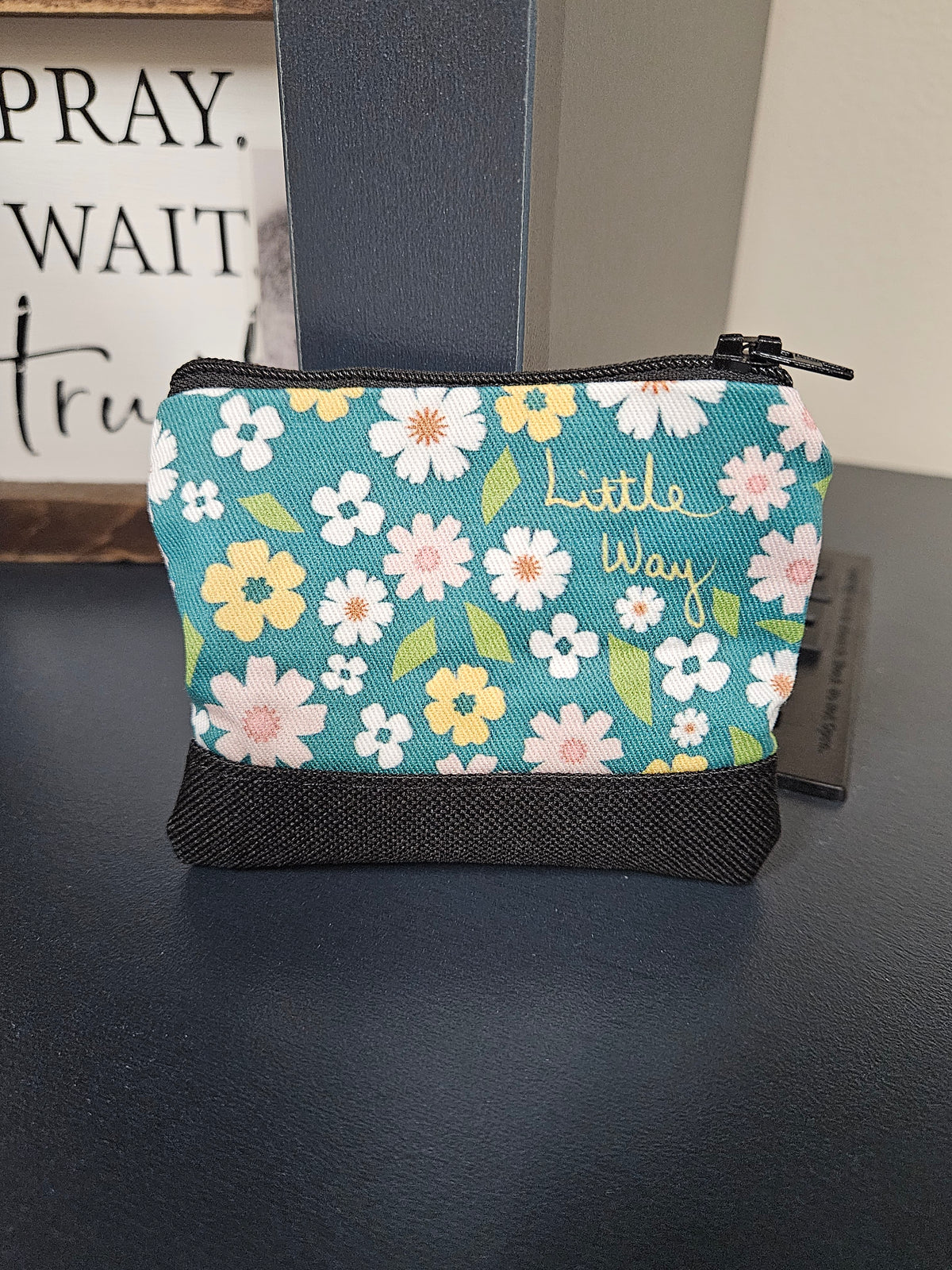 Little Way St. Therese of Lisieux Little Flower rosary pouch card case Catholic handmade