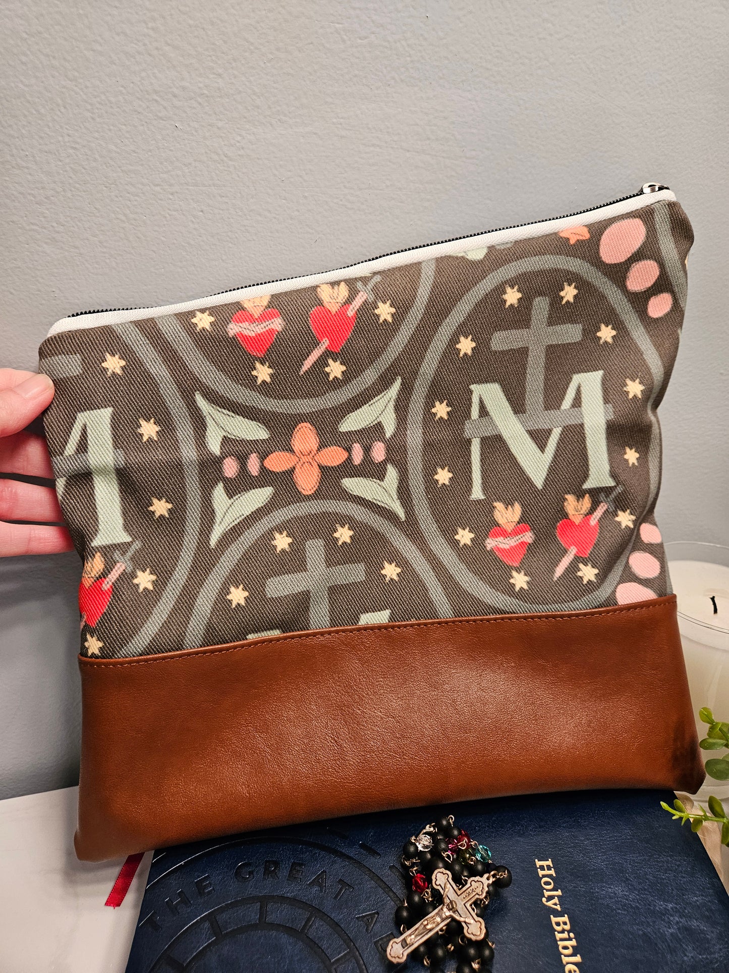 Miraculous Medal Foldover Clutch