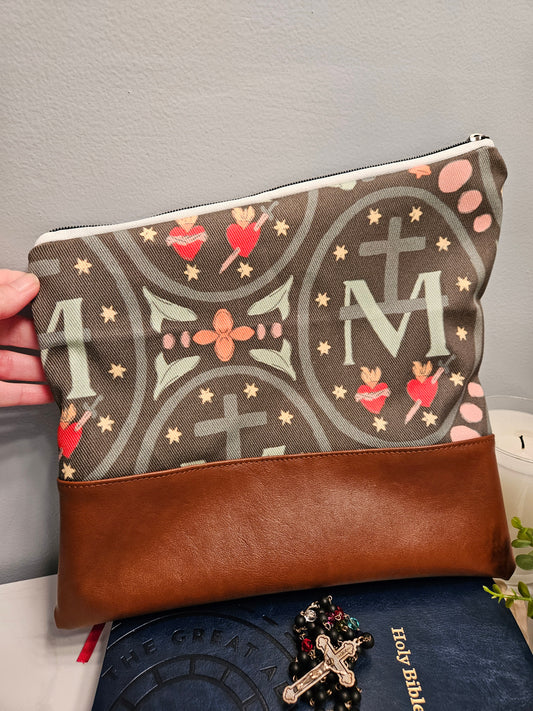 Miraculous Medal Foldover Clutch