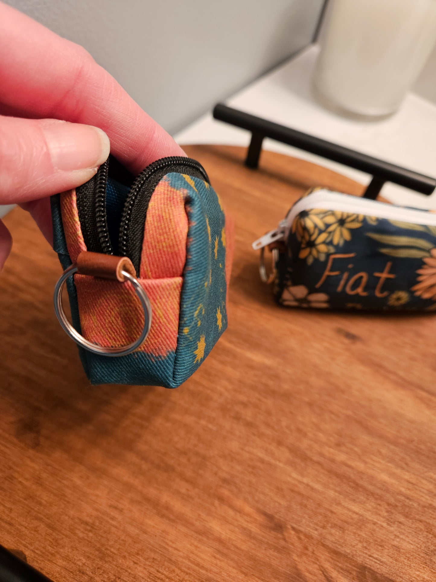 Bestseller Boxy Pouches in Christian Catholic fabrics for rosaries and necessities