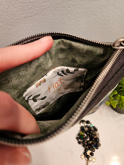 Fiat Thy Will Be Done Full pattern Crossbody Phone Purse Handmade Catholic gift
