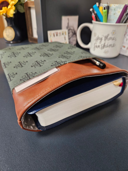 AMDG For the Greater Glory of God Latin Catholic Book Sleeve handmade gift Device case