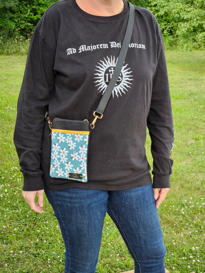 Our Lady Ladybug Crossbody Phone Purse Handmade Catholic gift