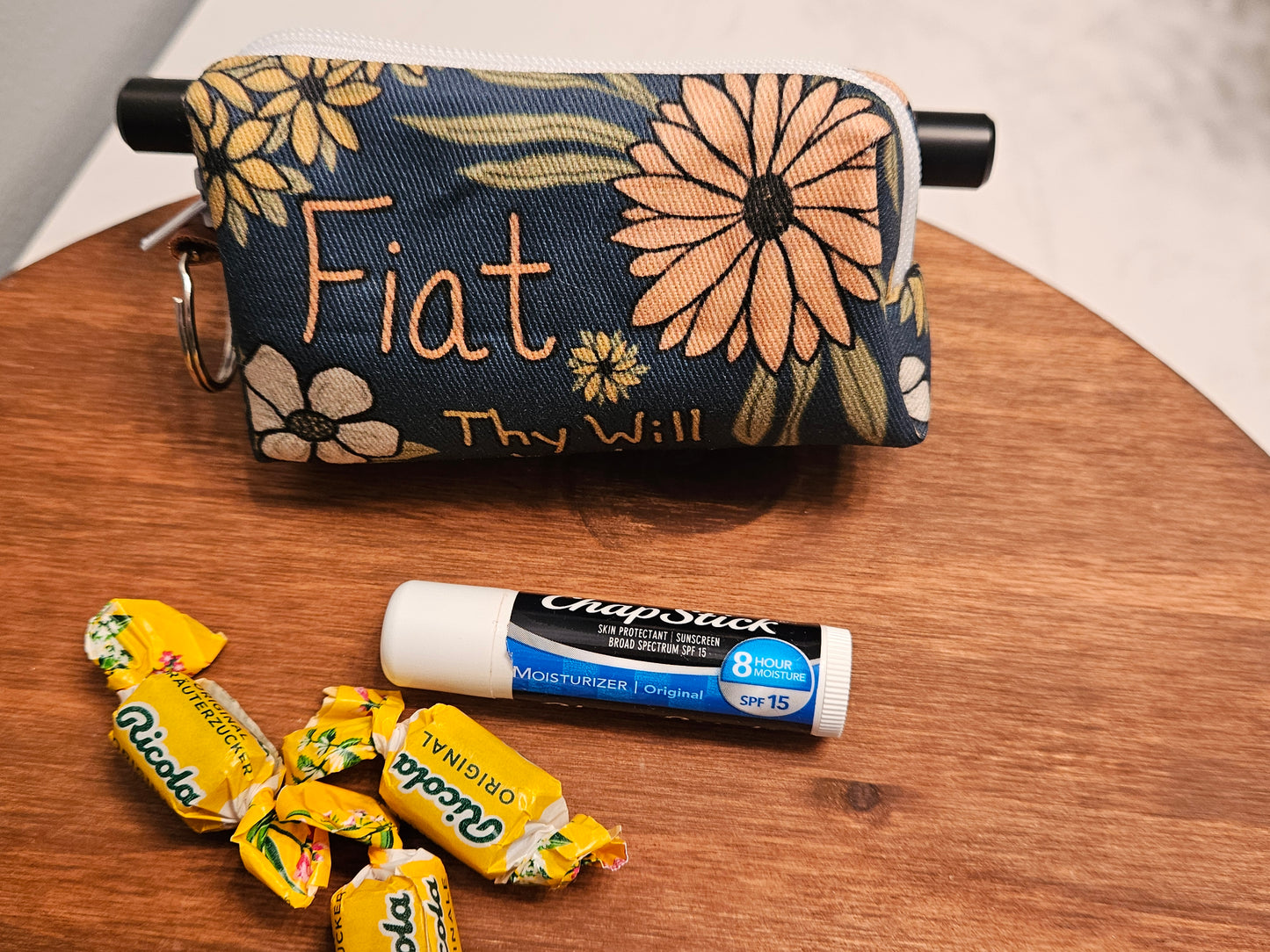 Bestseller Boxy Pouches in Christian Catholic fabrics for rosaries and necessities