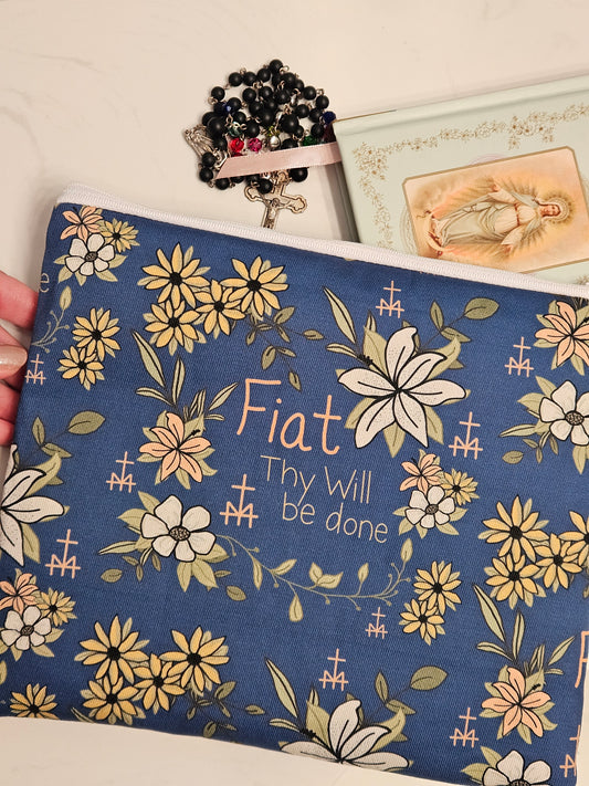 Fiat Thy Will Be Done purse organizer veil pouch carry-all