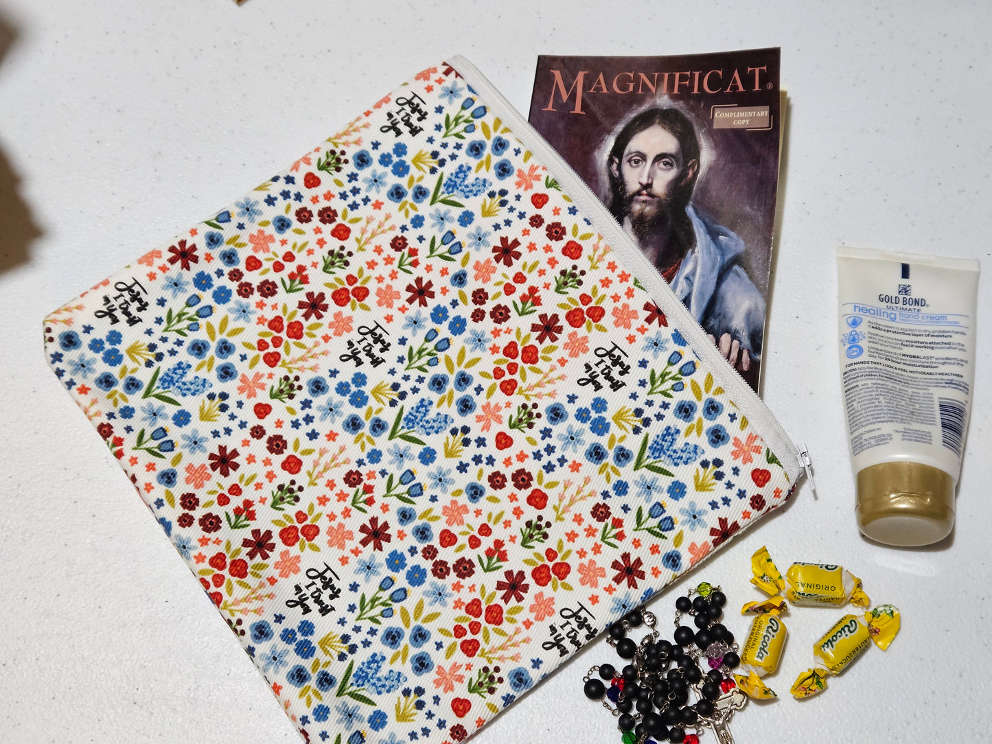 Veil pouch Divine Mercy Jesus I Trust in You St. Faustina Catholic clutch