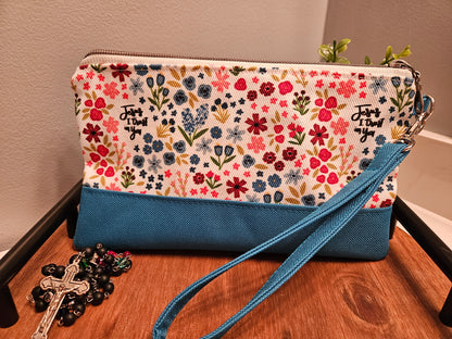 Jesus, I Trust in You Divine Mercy wristlet with card Slots