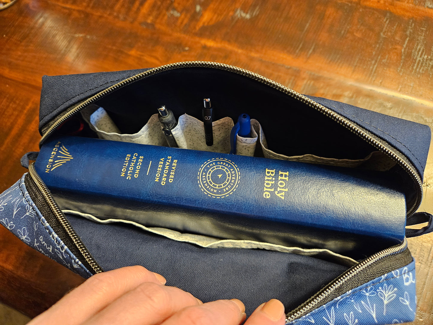 Utility Pouch and Book cover for The Word Among Us booklets- Variety of Catholic designs