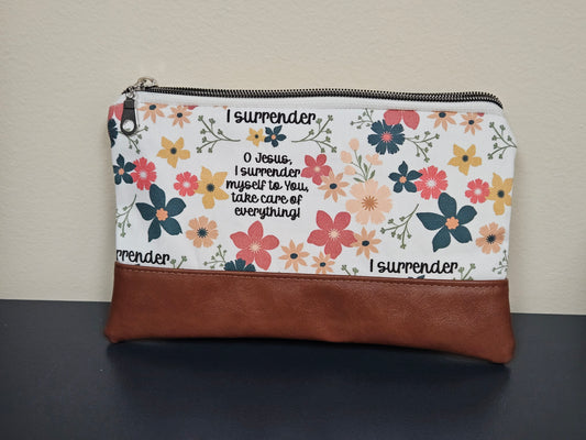 O Jesus Surrender Novena clutch carry-all organizer Christian Catholic handmade