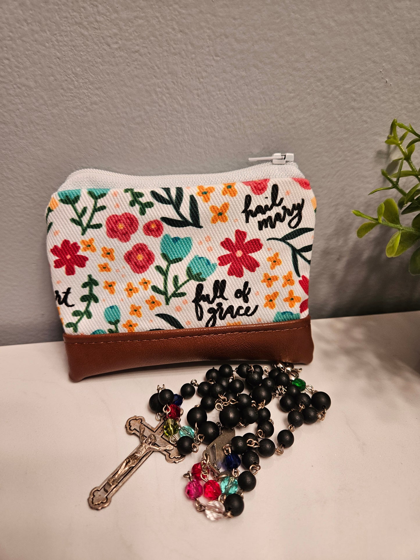 Wallet Rosary Pouch Hail Mary
