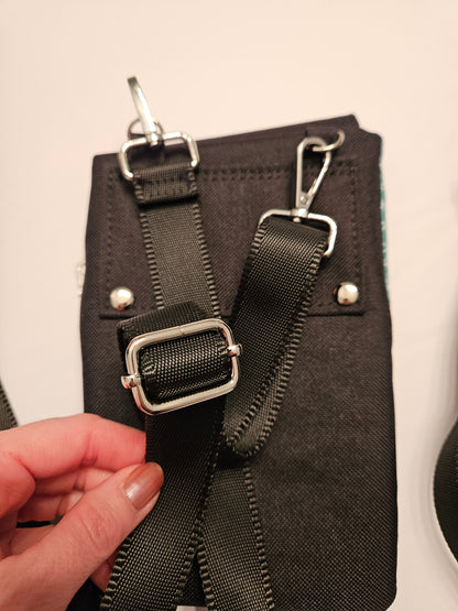 Phone Purse Be Still and Know that I am God Catholic Christian fabric crossbody purse with belt loop and wristlet options