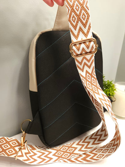 Crossbody Sling Our Lady of Guadalupe Music Stars on Mantle Catholic handmade purse