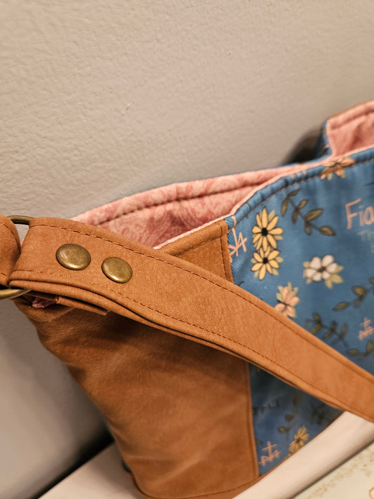 Fiat Thy Will Be Done medium tote bag Catholic purse