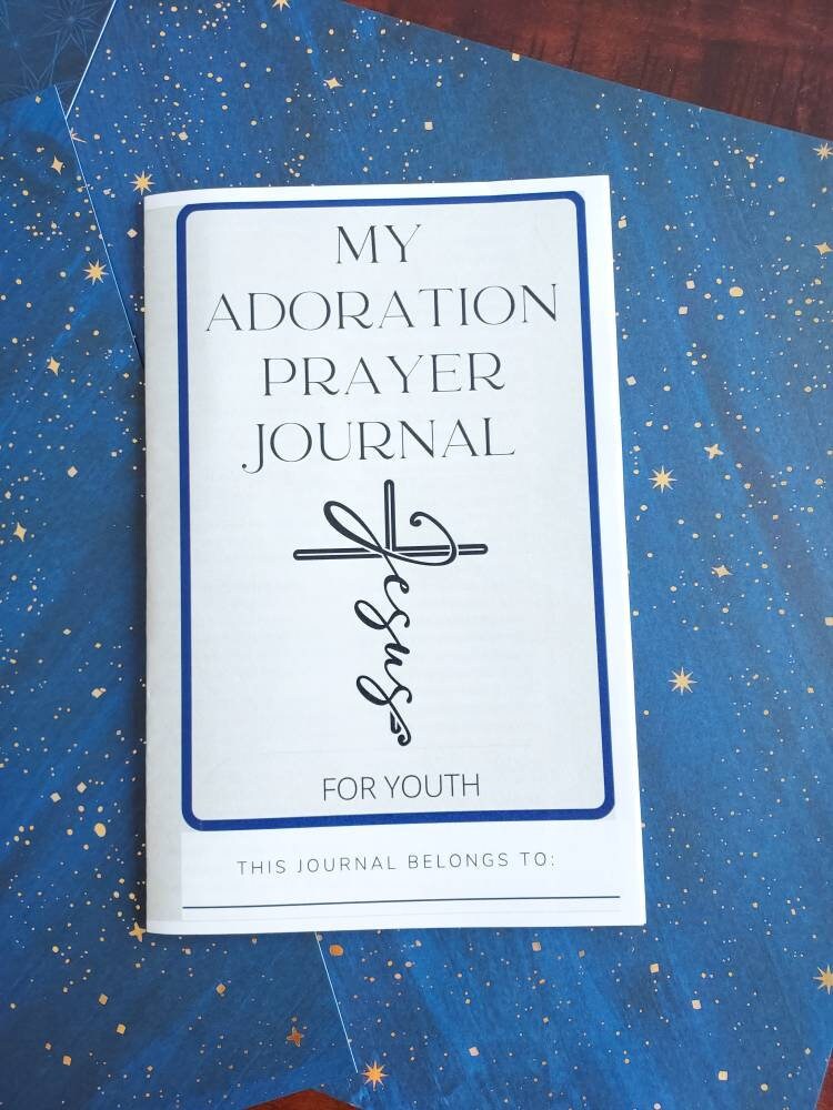 5 Basic Forms of Prayer Catholic Adoration Journal Printable for Middle School Youth/Reflection Gratitude journal promptReligious Ed teacher