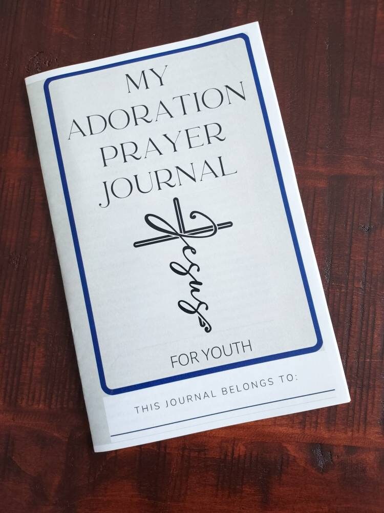 ACTS Prayer Method Catholic Adoration Journal Printable for Middle School Youth/Reflection Gratitude journal prompt Religious Ed teacher