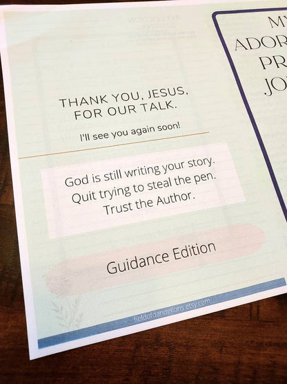 Guidance Focus/Catholic Adoration Journal Printable for Middle School Youth/Prayer Reflection journal/Religious Ed Classroom teacher/CCD