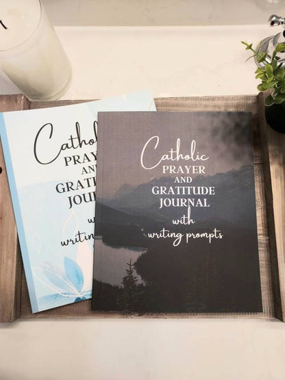 Catholic Prayer and Gratitude Journal with writing prompts/Catholic Journaling/Religious Education/Confirmation/Retreats prayer book