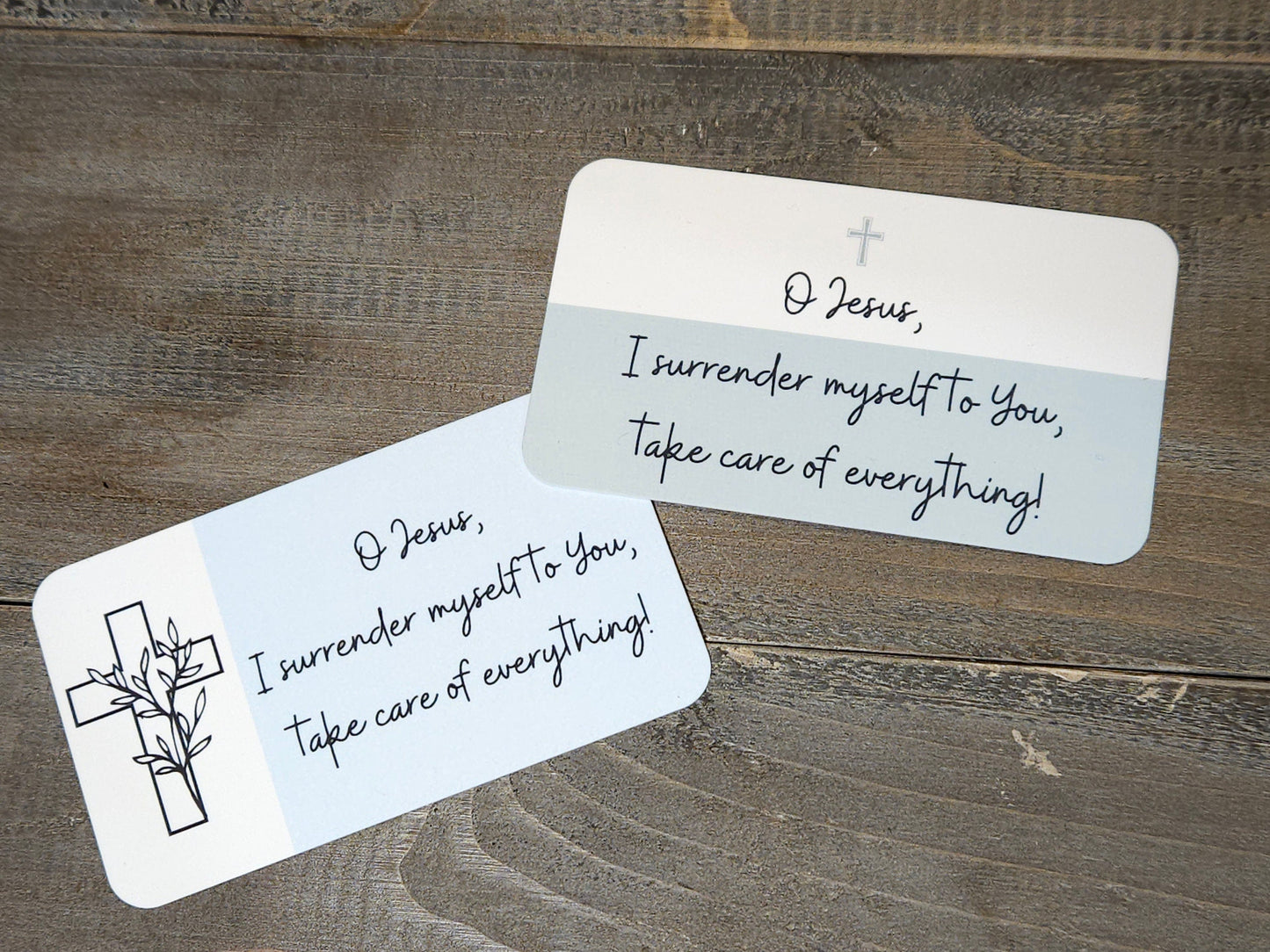 Surrender Novena O Jesus, I surrender myself to you Take care of everything soft touch prayer card/Catholic Christian Prayer Father's day